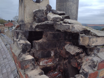 Result of a chimney fire, needs a liner
